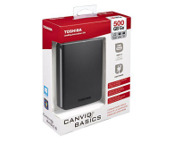 Toshiba 500GB Canvio Basics 2,5'' czarny USB 3.0 - 207423 - zdjęcie 4
